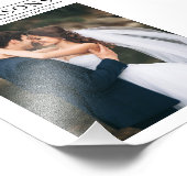 Elegantes Typografie-Personalisiertes Hochzeitssze Fotodruck (Ecke)