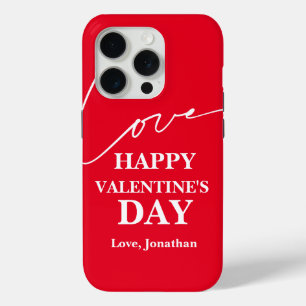 Elegantes Typografie-Valentinstag Case-Mate iPhone Hülle