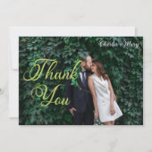 Elegantes typografisches Foto Dankeschön-Karte Dankeskarte (Vorderseite)