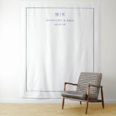 Elegantes, typografisches Navy Wandteppich (Beispiel)