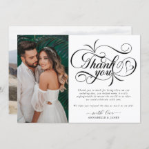 Elegantes Typografy Foto Wedding