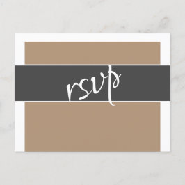 Elegantes Typografy UAWG Menu Choise Wedding Card Einladungspostkarte