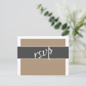 Elegantes Typografy UAWG Menu Choise Wedding Card Einladungspostkarte (Stehend Vorderseite)