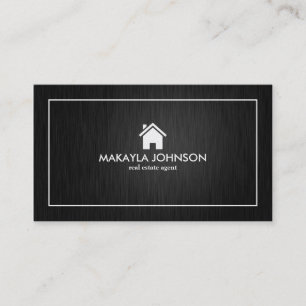 Elegantes u. modernes Schwarzes und Goldwirkliches Visitenkarte