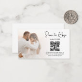 elegantes uAwg qr-Foto Mitteilungskarte (Vorderseite/Rückseite Beispiel)