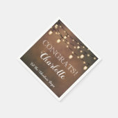 Elegantes Überraschungsruhestand Party Napkins Serviette (Ecke)