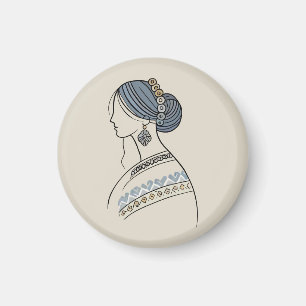 Elegantes ukrainisches Folk Art Magnet