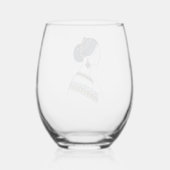 Elegantes ukrainisches Folklorefestival Weinglas Ohne Stiel (Rückseite)