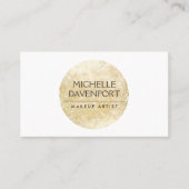 Elegantes und Abstraktes Gold-Circle-Logo Visitenkarte (Vorderseite)