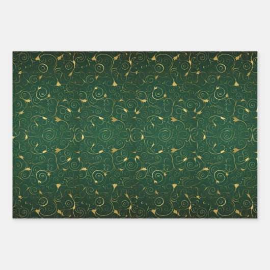 Elegantes und altes Weihnachtswrapping Sheets Set Geschenkpapier Set (Vorderseite)