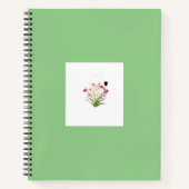 Elegantes und anständiges Notebook mit Uni Notizblock (Vorderseite)