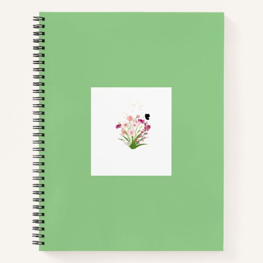 Elegantes und anständiges Notebook mit Uni Notizblock (Vorderseite)