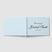 Elegantes und einfaches Beileid Gästebuch (Voll)