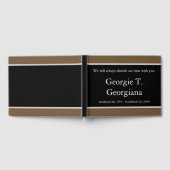 Elegantes und einfaches Gästebuch (Voll)