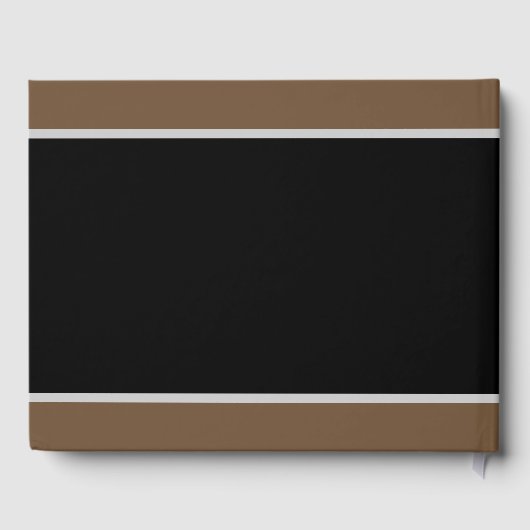 Elegantes und einfaches Gästebuch (Rückseite)