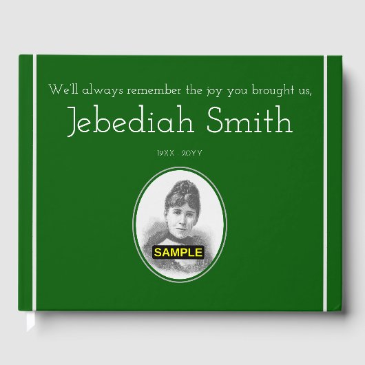 Elegantes und einfaches Gästebuch (Vorderseite)