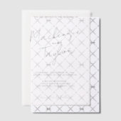 Elegantes und einfaches Minimalistisches Skript Pergament Einladungen (Versetzt (Einladung))