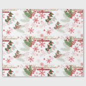 Elegantes und einfaches Weihnachtsmuster Geschenkpapier (Flach)