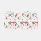 Elegantes und einfaches Weihnachtsmuster Geschenkschachtel (Ungefaltet)