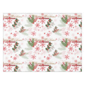 Elegantes und einfaches Weihnachtsmuster Tischdecke (Vorderseite (Horizontal))