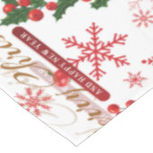 Elegantes und einfaches Weihnachtsmuster Tischdecke (Schrägansicht)