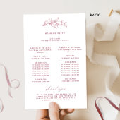 Elegantes und einfaches White Burgundy Hochzeitspr