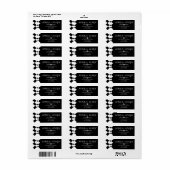 Elegantes und elegantes geometrisches Schwarz-Weiß (Vorne)