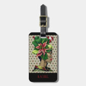 Elegantes und exotisches tropisches Gefühl Gepäckm Gepäckanhänger (Vorderseite vertikal)