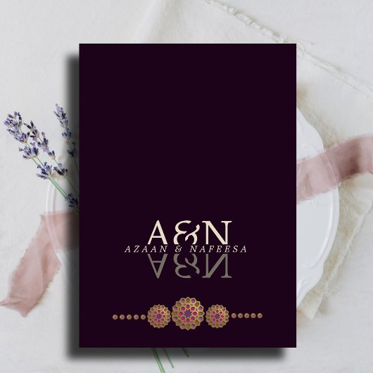 Elegantes und florales geometrisches Muster islami Einladung