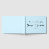 Elegantes und gedämpftes Beileid Gästebuch (Voll)