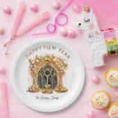 Elegantes und Gold Silvester Party Pappteller (Party)