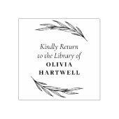 Elegantes und klassisches Buch Gummistempel (Prägung)