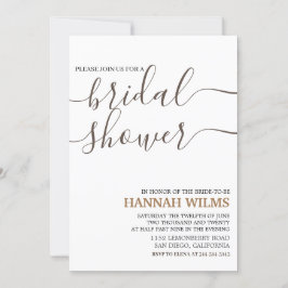 Elegantes und klassisches Goldenes Minimalistische Einladung