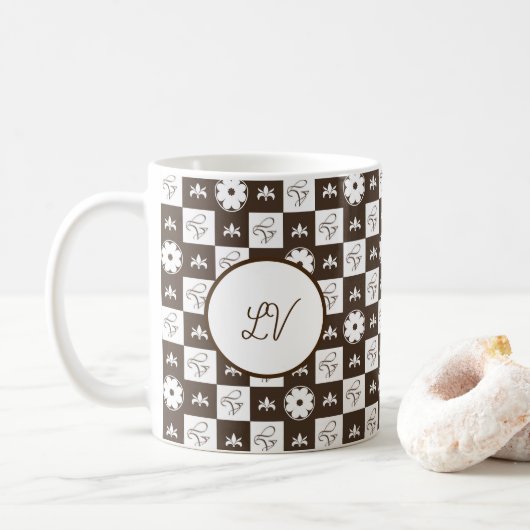 Elegantes und klassisches Muster Kaffeetasse (Mit Donut)