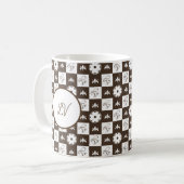 Elegantes und klassisches Muster Kaffeetasse (Vorderseite Links)