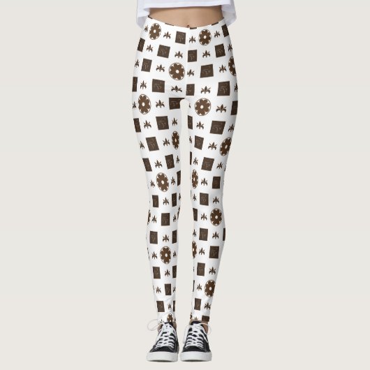 Elegantes und klassisches Muster Leggings (Vorderseite)