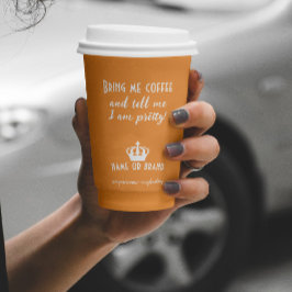 Elegantes und lustiges Personalisiertes Ereignis Pappbecher