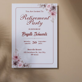 Elegantes und Minialistisches Party für die Alters Feiertagskarte