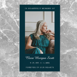 Elegantes und minimalistisches Beerdigungsgebet-Fo Visitenkarte