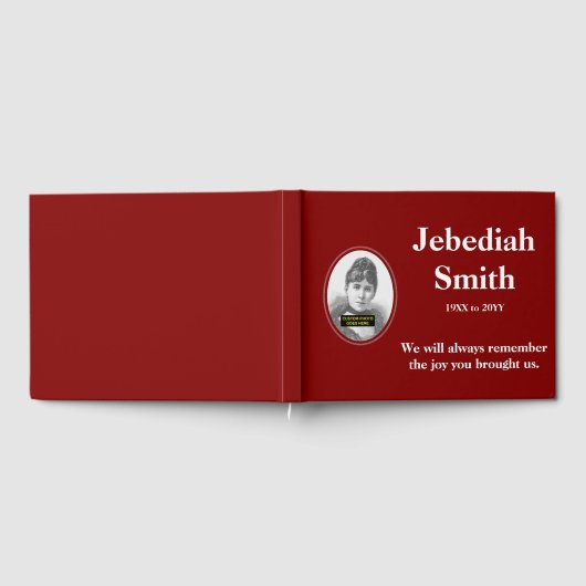 Elegantes und Minimalistisches Beileid Gästebuch (Voll)