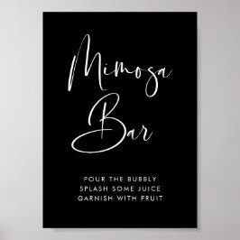 Elegantes und modernes Bar Poster