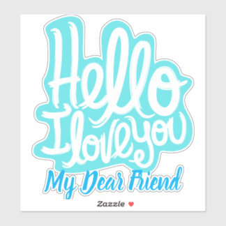 Elegantes und modernes Design in Liebe Aufkleber