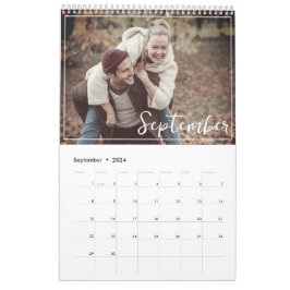 Elegantes und modernes Foto der 2024-Familie Kalender