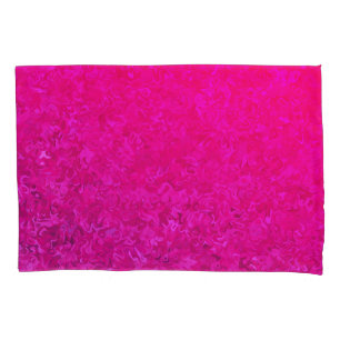 Elegantes und modernes fuschia-rosa abstraktes Mus Kissenbezug