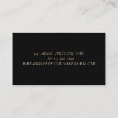 Elegantes und modernes Glas Visitenkarte (Rückseite)