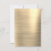 Elegantes und modernes Gold Hen-Party Einladung (Rückseite)