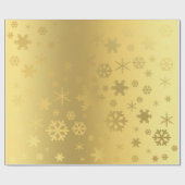 Elegantes und modernes Gold Weihnachtsgeschenk-Mus Geschenkpapier (Flach)