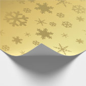 Elegantes und modernes Gold Weihnachtsgeschenk-Mus Geschenkpapier (Ecke)