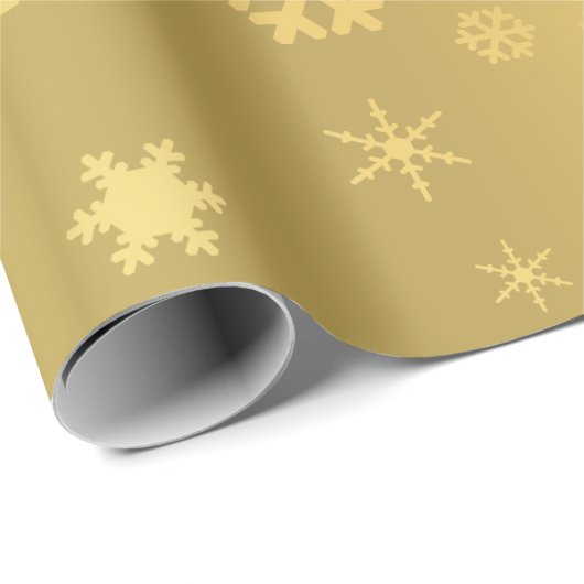 Elegantes und modernes Gold Weihnachtsgeschenk-Mus Geschenkpapier (Rolleneckpunkt)