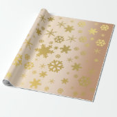 Elegantes und modernes Gold Weihnachtsgeschenk-Mus Geschenkpapier (Ungerollt)